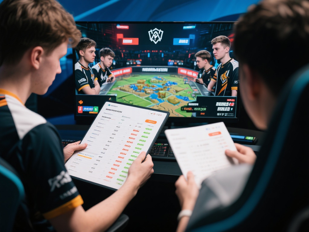 研究战队和选手数据：在竞猜前，查看战队近期的表现、